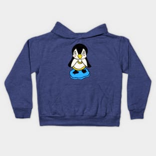 Little baby penguin sketch colour Kids Hoodie